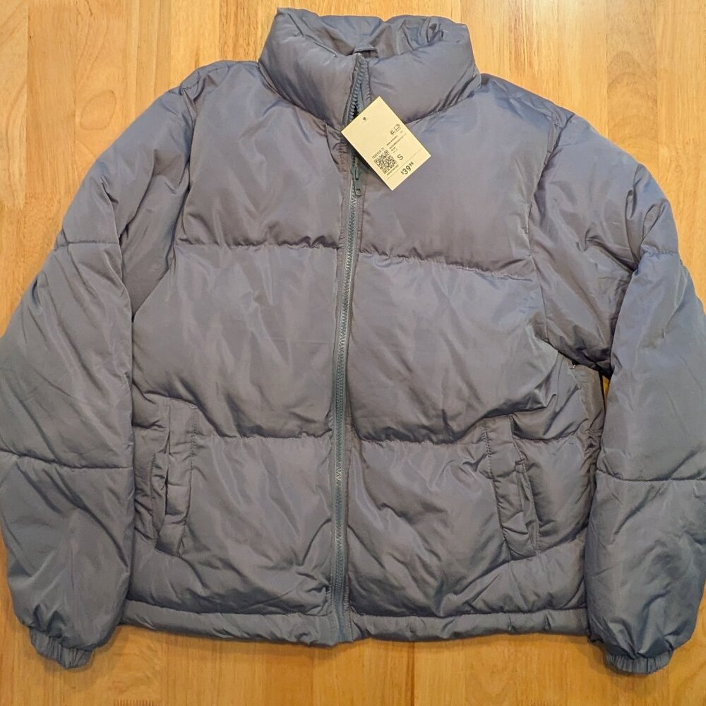 Forever 21 - Girl's Puffer Jacket - Size Small - Light Blue